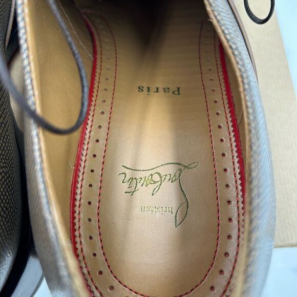 Men's Christian Louboutin boabi calf  Leather, Oxford, size 43 made in Italy - Picture 8 of 10